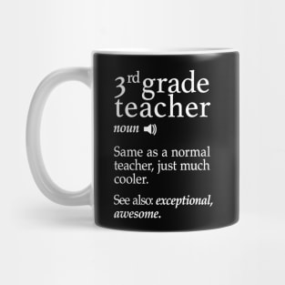 3Rd Grade Teacher Shirts Funny Third Grade Teachers Gifts Mug